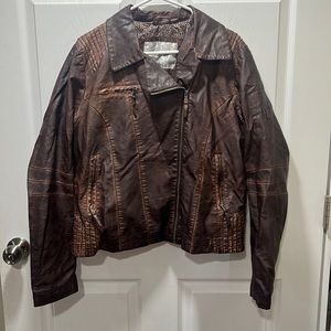 Maurice’s XL brown leather jacket